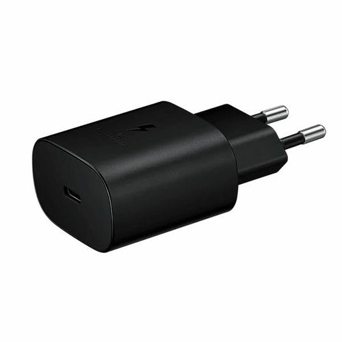 ראש מטען קיר 25W סמסונג מקורי כניסת USB-C שחור