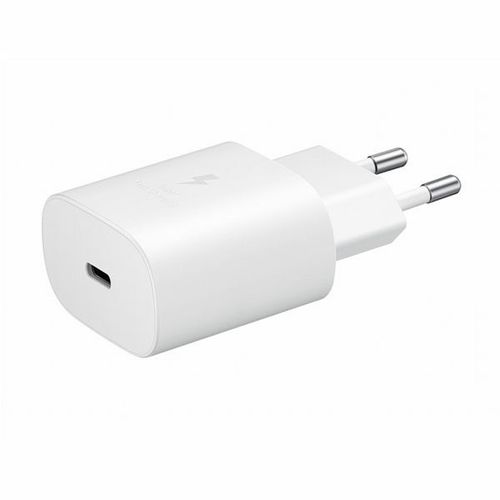 ראש מטען קיר 25W סמסונג מקורי עם כניסת USB-C לבן