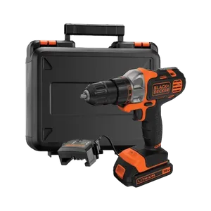 גוף מודולרי 18V + ראש מברגה / מקדחת פוטר + סוללת 1.5Ah Black & Decker Multievo MT218K-QW
