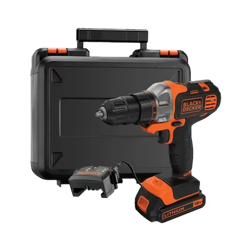 גוף מודולרי 18V + ראש מברגה / מקדחת פוטר + סוללת 1.5Ah Black & Decker Multievo MT218K-QW