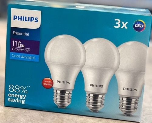 פיליפס מארז שלישית לד דמוי ליבון  WW- 11W אור חם