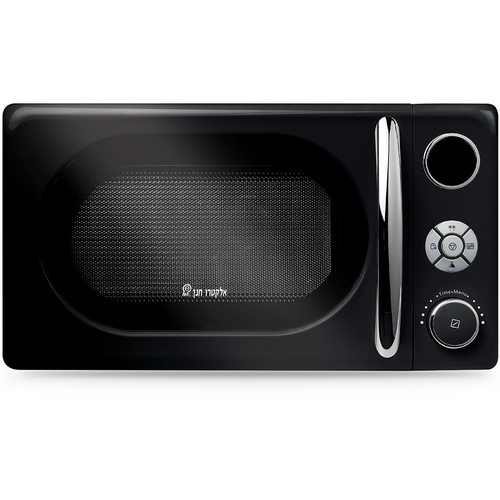 מיקרוגל מכני 20 ליטר שחור בעיצוב רטרו מבית אלקטרו חנן