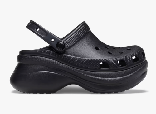 כפכפי פלטפורמה CLASSIC BAE CLOG של CROCS לנשים בצבע שחור | 35-42 | Crocs CLASSIC BAE CLOG platforms BLACK 206302