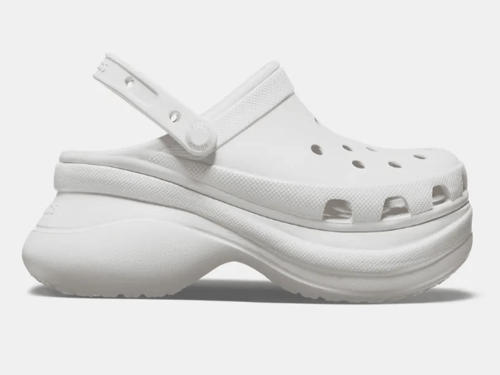 כפכפי פלטפורמה CLASSIC BAE CLOG של CROCS לנשים בצבע לבן | 35-42 | Crocs CLASSIC BAE CLOG platforms WHITE 206302