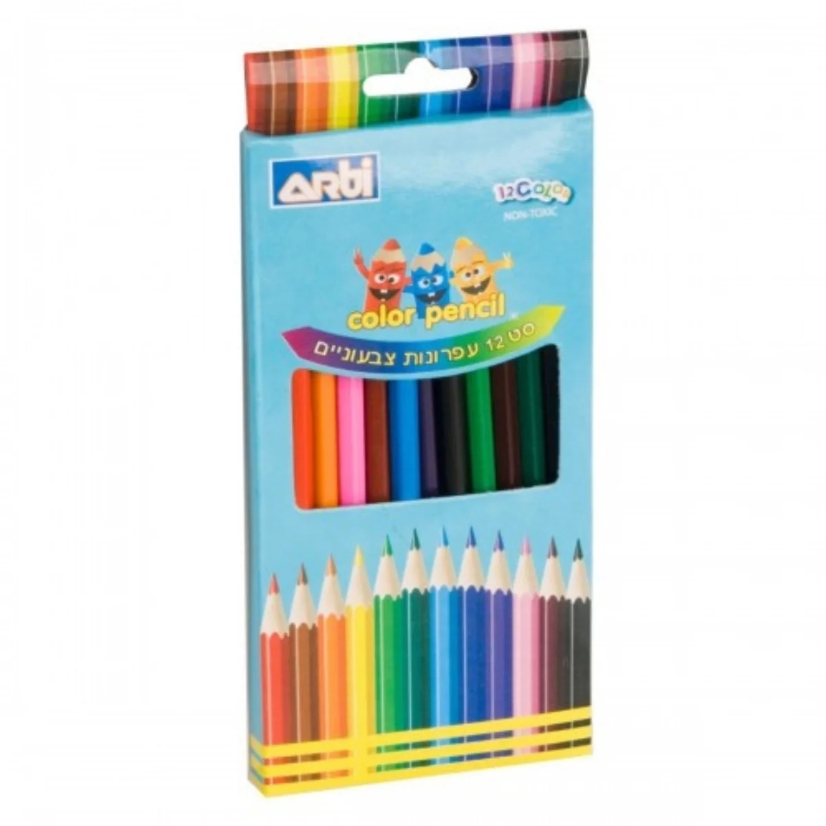 סט 12 עפרונות צבעוניים Arti