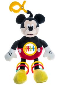 בובה פרוותית ונעימה לתליה על עגלה / טיולון עם נשכן ופעילויות נוספות - מיקי מאוס