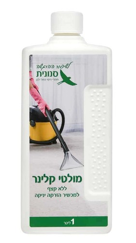  מולטי קלינר ללא קצף למכשיר הזרקה יניקה – 1 ליטר