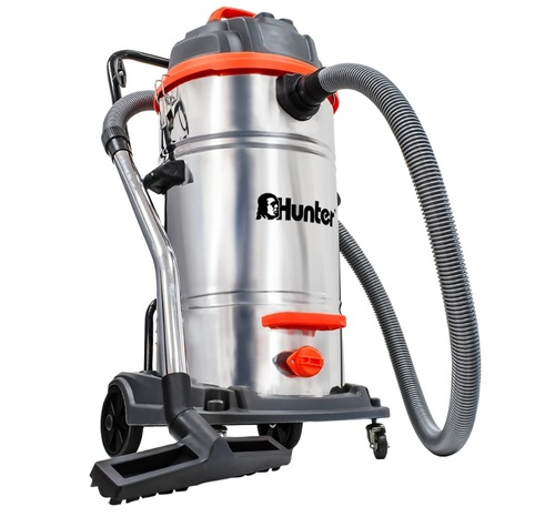שואב אבק תעשייתי Hunter 70 ליטר עם שני מנועים 2400W לשאיבה רטובה ויבשה