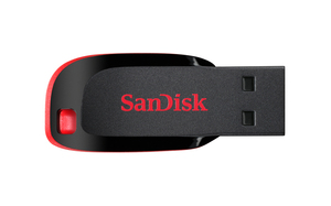 זכרון נייד USB SanDisk Cruzer Blade 16GB סנדיסק