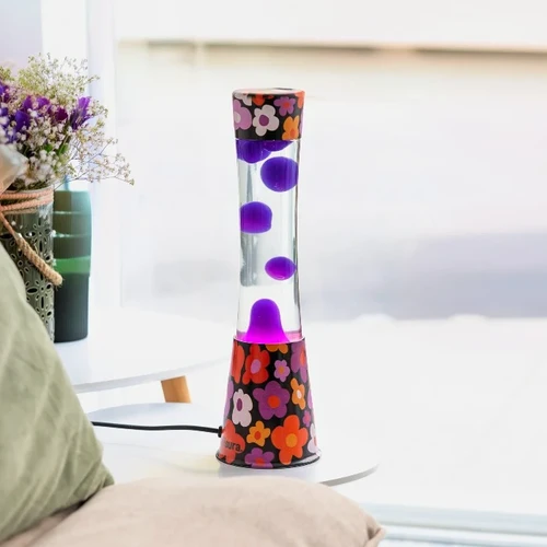 מנורת לבה פרחי וינטג' Vintage Flowers