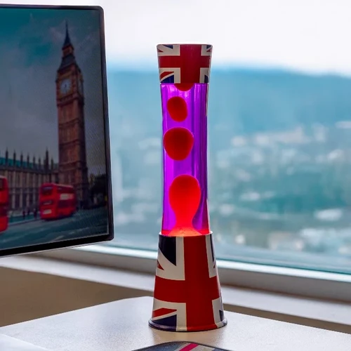 מנורת לבה דגל בריטניה British Flag