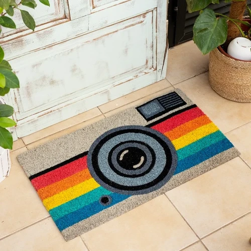 שטיח כניסה מצלמה בצבעי קשת Rainbow Camera