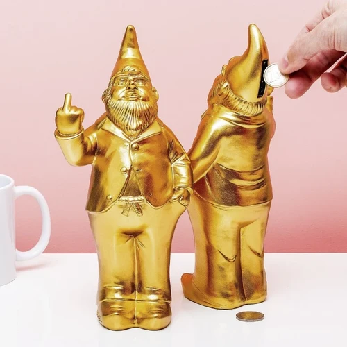 קופת חיסכון ענקית גמד חצוף Gold Gnome