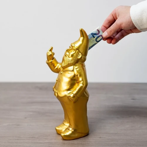 קופת חיסכון ענקית גמד חצוף Gold Gnome