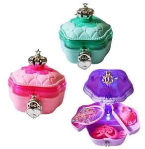 תיבת תכשיטים עם אורות וצלילים ושלל אביזרים (מגוון צבעים)