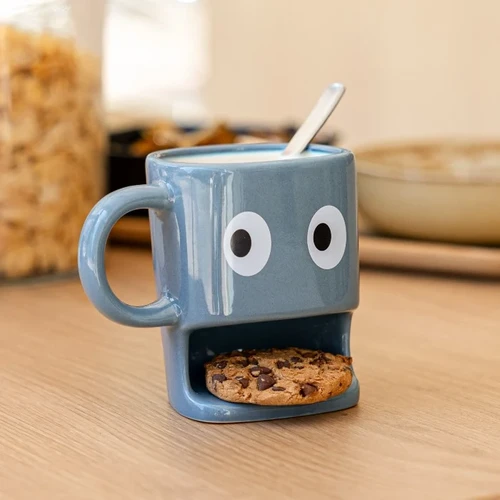 ספל קפה ועוגייה Cookie Mug – צבע כחול