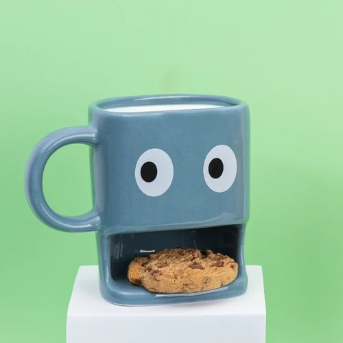 ספל קפה ועוגייה Cookie Mug – צבע כחול