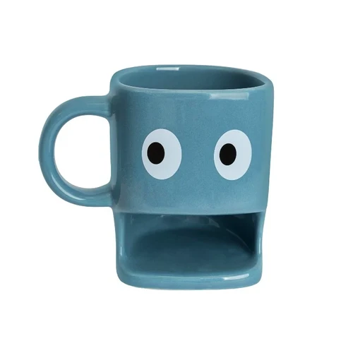 ספל קפה ועוגייה Cookie Mug – צבע כחול