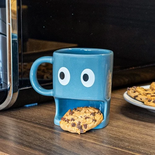 ספל קפה ועוגייה Cookie Mug – צבע כחול