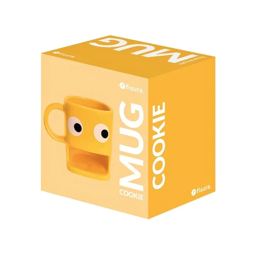 ספל קפה ועוגייה Cookie Mug – צבע צהוב