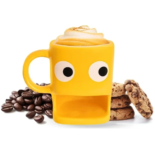 ספל קפה ועוגייה Cookie Mug – צבע צהוב