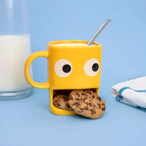 ספל קפה ועוגייה Cookie Mug – צבע צהוב