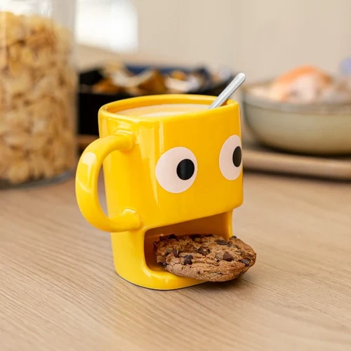 ספל קפה ועוגייה Cookie Mug – צבע צהוב