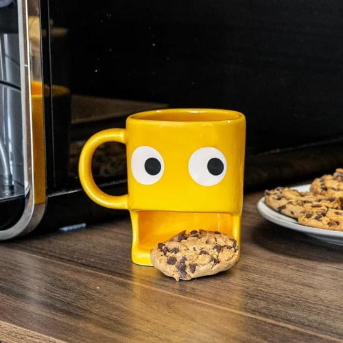ספל קפה ועוגייה Cookie Mug – צבע צהוב