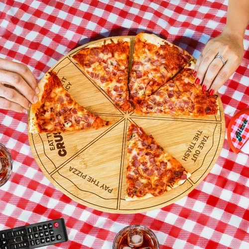מגש פיצה משימות Pizza Game Serving Plate