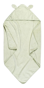 מגבת לתינוק עם כובע 100% כותנה - מנטה חלק