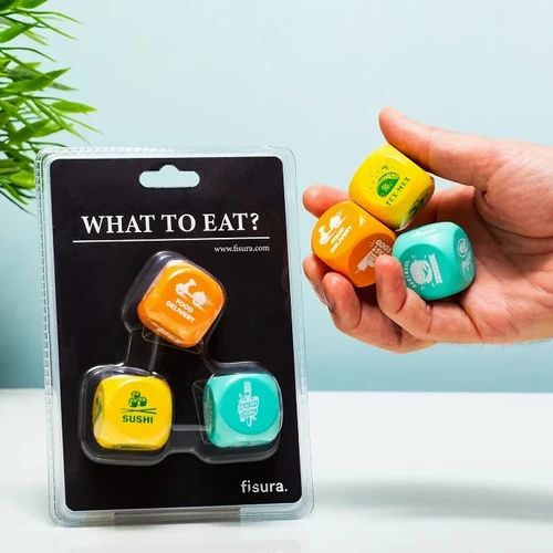 סט 3 קוביות החלטה, מה נאכל? What To Eat
