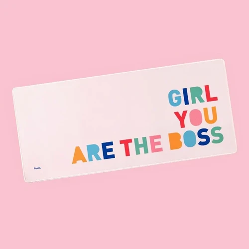 משטח ענק לשולחן העבודה את הבוס Girl You Are The Boss XXL