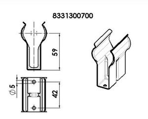 תפס אחורי לזרקור Aqua-Signal Brement