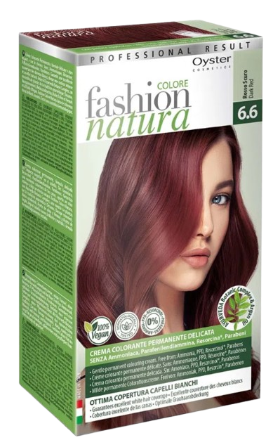 ערכת צבע שיער | צבע שיער תוצרת איטליה | ללא אמוניה 100% | 6.6 | 