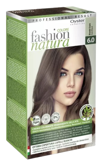 ערכת צבע שיער | צבע שיער תוצרת איטליה | ללא אמוניה 100% | 6.0 | 