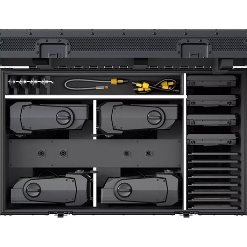 ערכת 4 גופי תאורה ווש כולל קייס ואביזרים  PROLiGHTS Smart BatWashPack