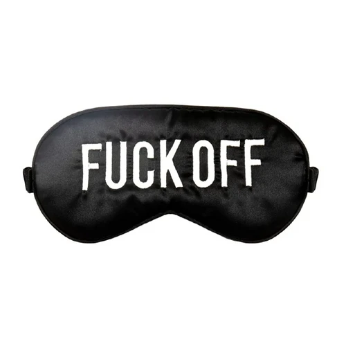 כיסוי עיניים יוקרתי עם מסר חד Fuck Off