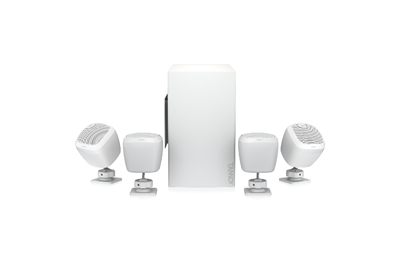 סט סאב+4 רמקולים להתקנה, צבע לבן  דגם SAT SUB 4PACK TANNOY