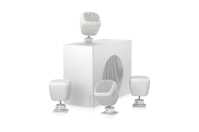 סט סאב+4 רמקולים להתקנה, צבע לבן  דגם SAT SUB 4PACK TANNOY