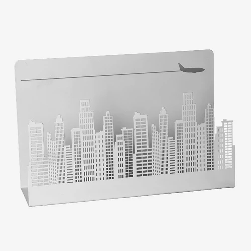 מתקן עיתונים ומגזינים גורדי שחקים Skyscrapers - לבן