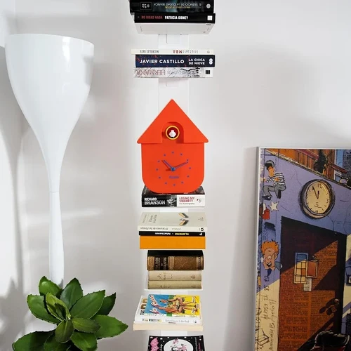 שעון מטוטלת קוקייה עם מנגנון שקט Cuckoo Clock – אדום