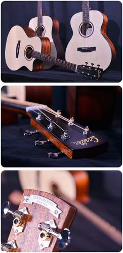 גיטרה אקוסטית מוגברת Lite G-16CE עם Cutaway בצבע טבעי + תיק מרופד מבית CRAFTER