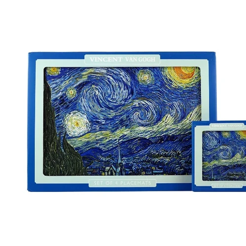 מארז רביעיית פלייסמטים קטנים וינסנט ואן גוך Vincent Van Gogh