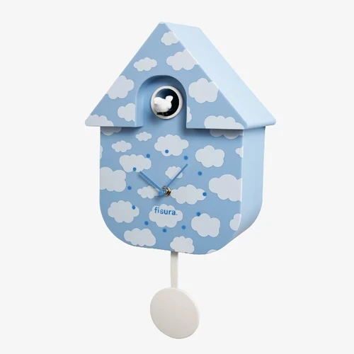 שעון מטוטלת קוקייה עם מנגנון שקט Cuckoo Clock – עננים