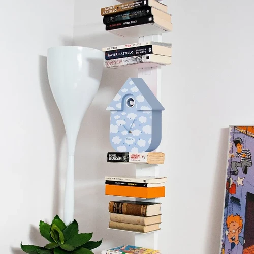 שעון מטוטלת קוקייה עם מנגנון שקט Cuckoo Clock – עננים