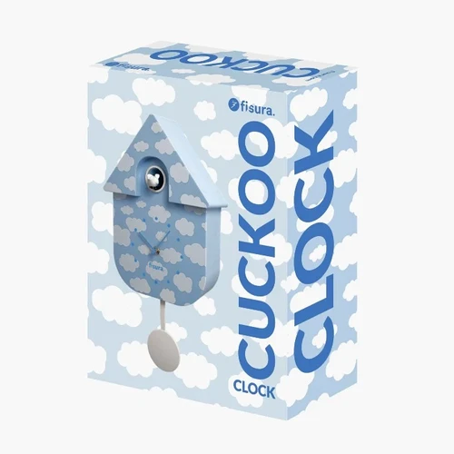 שעון מטוטלת קוקייה עם מנגנון שקט Cuckoo Clock – עננים