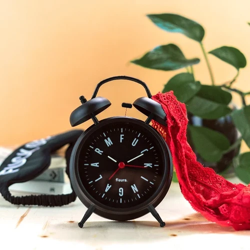 שעון מעורר רטרו עם מנגנון שקט Fucking Alarm