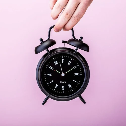 שעון מעורר רטרו עם מנגנון שקט Fucking Alarm