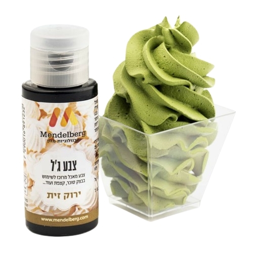 צבע מאכל ג'ל ירוק זית מנדלברג