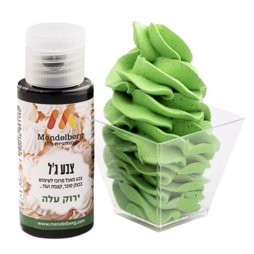 צבע מאכל ג'ל ירוק עלה מנדלברג